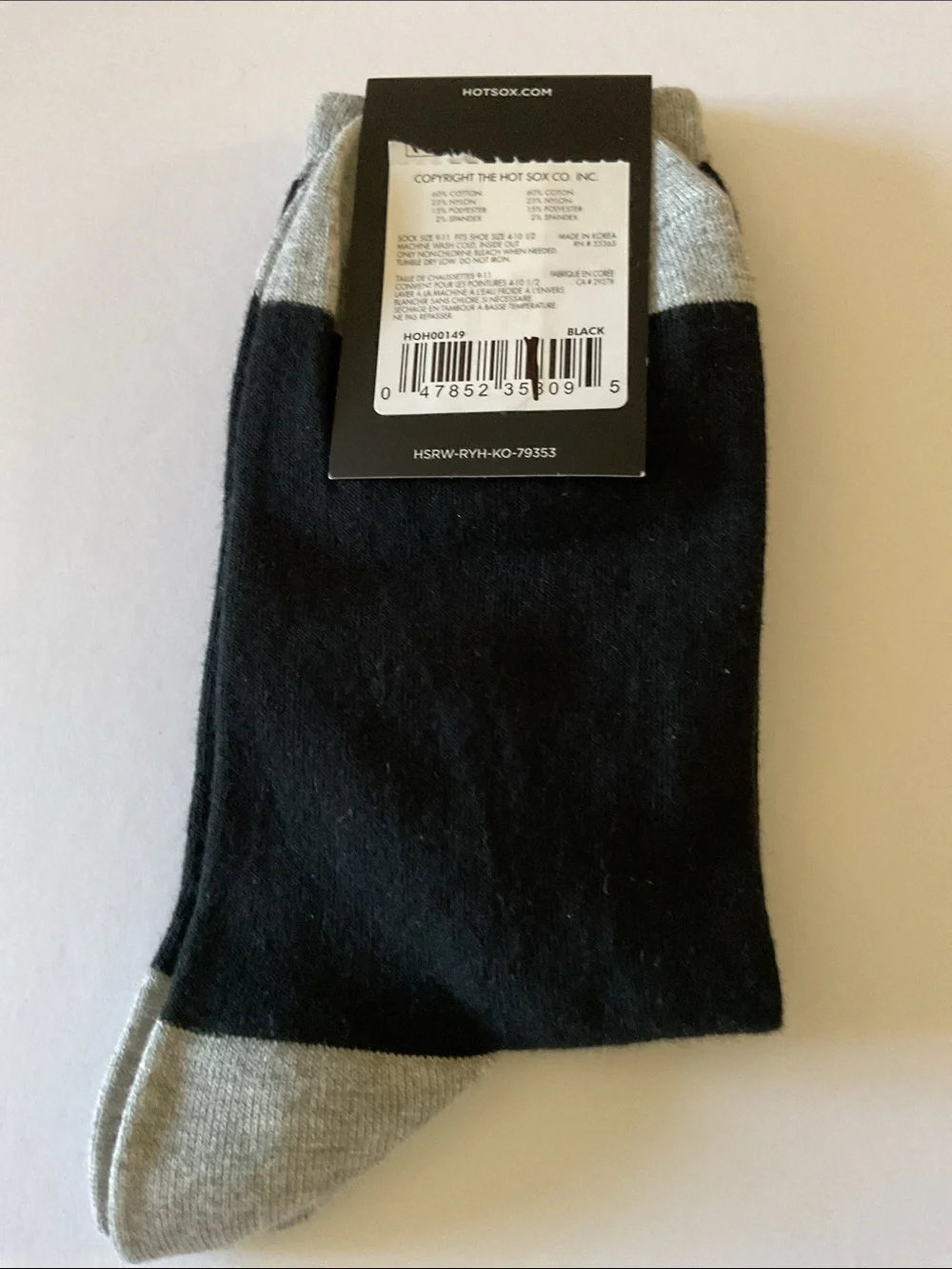 HOT SOX DO YOUR FANG WOMENS CREW SOCKS BLACK OS NWT